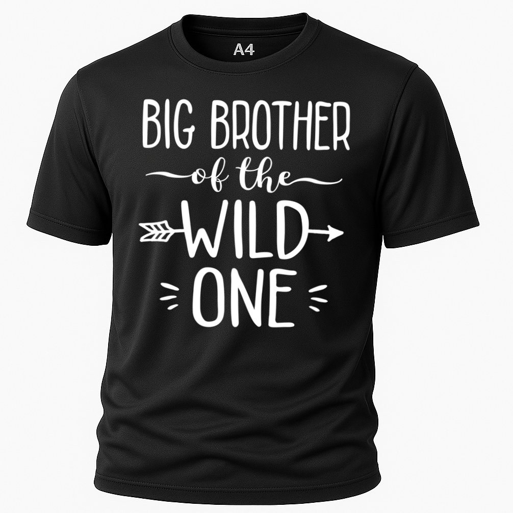Big Brother Of The Wild One Funny 1st Birthday Safari Gift Cooling Performance Crew T-Shirt