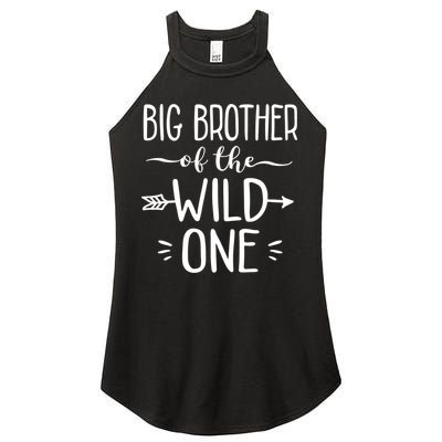 Big Brother Of The Wild One Funny 1st Birthday Safari Gift Women's Perfect Tri Rocker Tank