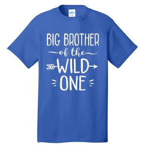 Big Brother Of The Wild One Funny 1st Birthday Safari Gift Tall T-Shirt