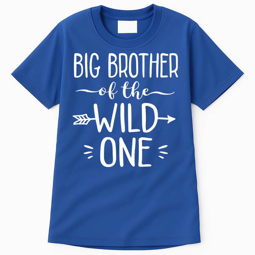 Big Brother Of The Wild One Funny 1st Birthday Safari Gift Tall T-Shirt