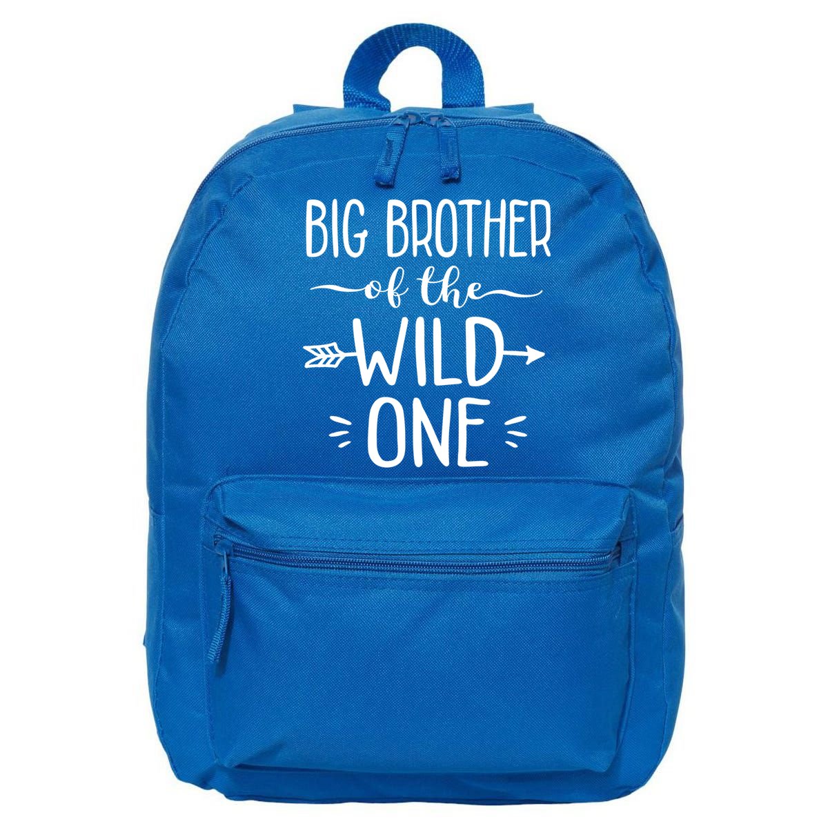 Big Brother Of The Wild One Funny 1st Birthday Safari Gift 16 in Basic Backpack