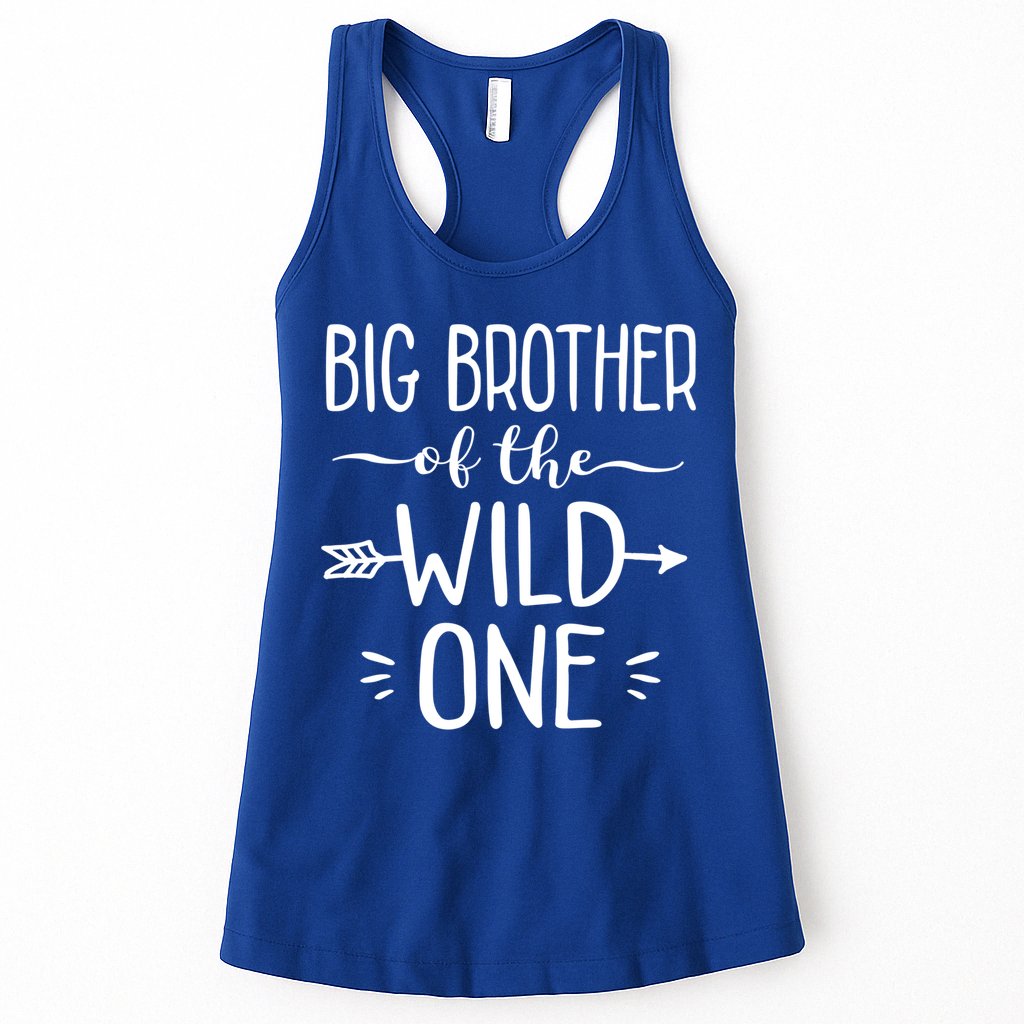 Big Brother Of The Wild One Funny 1st Birthday Safari Gift Womens Tank Top