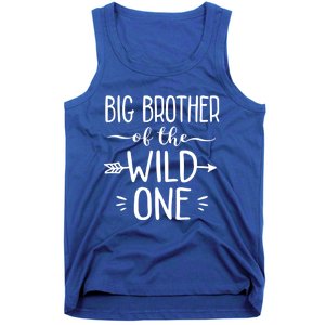 Big Brother Of The Wild One Funny 1st Birthday Safari Gift Tank Top