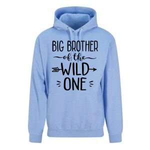 Big Brother Of The Wild One Funny 1st Birthday Safari Gift Unisex Surf Hoodie