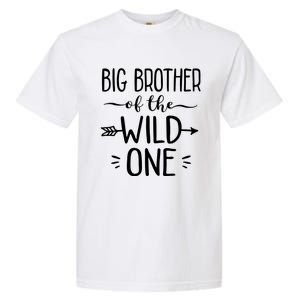 Big Brother Of The Wild One Funny 1st Birthday Safari Gift Garment-Dyed Heavyweight T-Shirt