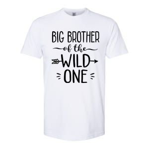 Big Brother Of The Wild One Funny 1st Birthday Safari Gift Softstyle CVC T-Shirt