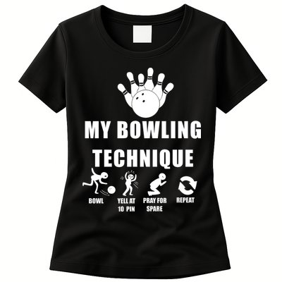 Bowling Womens T-Shirt