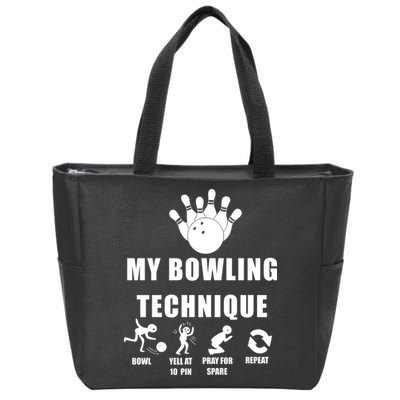 Bowling Zip Tote Bag