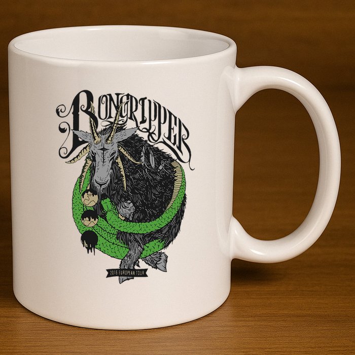 Bongripper 11oz C Handle Ceramic Mug
