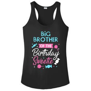 Big Brother Of The Birthday Sweetie Candy Bday Party Bro Ladies PosiCharge Competitor Racerback Tank