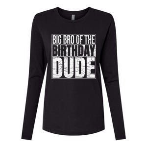 Big Bro of the Birthday Dude Brother of the Birthday Womens Cotton Relaxed Long Sleeve T-Shirt