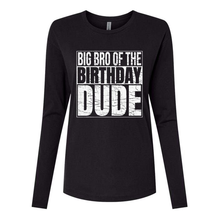 Big Bro of the Birthday Dude Brother of the Birthday Womens Cotton Relaxed Long Sleeve T-Shirt