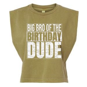 Big Bro of the Birthday Dude Brother of the Birthday Garment-Dyed Women's Muscle Tee