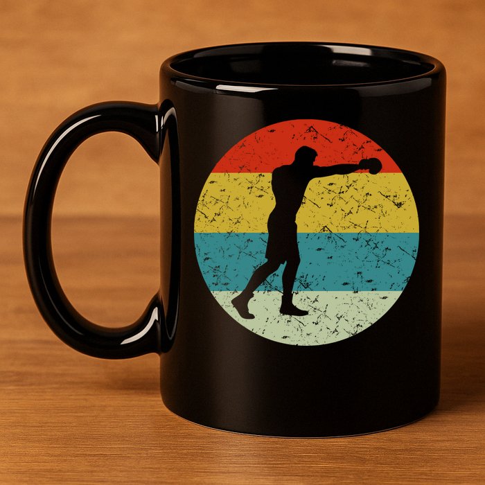 Boxing 11oz C Handle Ceramic Mug