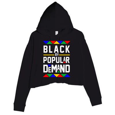 Black By Popular Demand Crop Fleece Hoodie