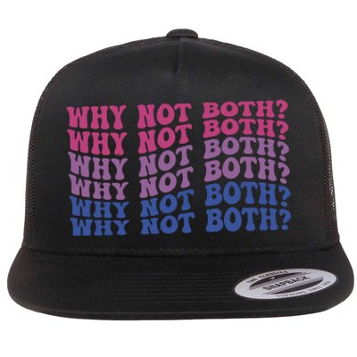 Bisexual Bi Pride Bisexual Pride Lgbtq Gift Flat Bill Trucker Hat