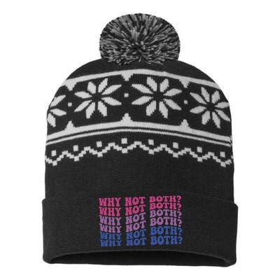 Bisexual Bi Pride Bisexual Pride Lgbtq Gift USA-Made Snowflake Beanie