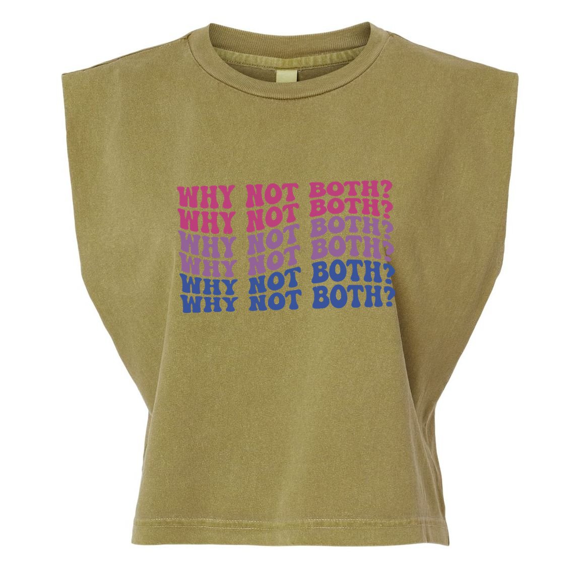 Bisexual Bi Pride Bisexual Pride Lgbtq Gift Garment-Dyed Women's Muscle Tee