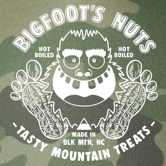 Bigfoot Boiled Peanuts Funny Sasquatch Legacy Tie Dye Trucker Hat