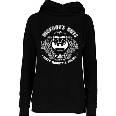 Bigfoot Boiled Peanuts Funny Sasquatch Womens Funnel Neck Pullover Hood
