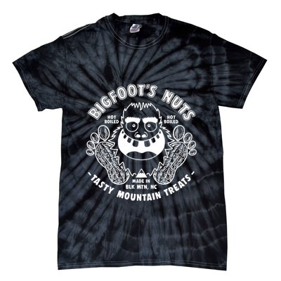 Bigfoot Boiled Peanuts Funny Sasquatch Tie-Dye T-Shirt