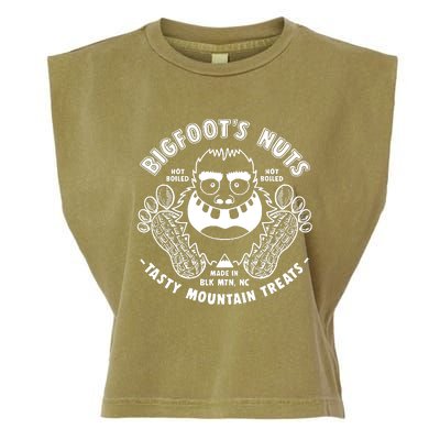 Bigfoot Boiled Peanuts Funny Sasquatch Garment-Dyed Women's Muscle Tee