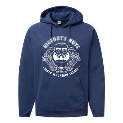 Bigfoot Boiled Peanuts Funny Sasquatch Performance Fleece Hoodie