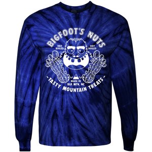 Bigfoot Boiled Peanuts Funny Sasquatch Tie-Dye Long Sleeve Shirt