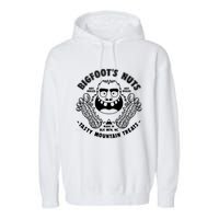 Bigfoot Boiled Peanuts Funny Sasquatch Garment-Dyed Fleece Hoodie
