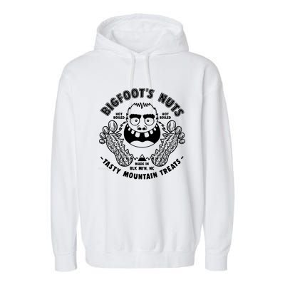 Bigfoot Boiled Peanuts Funny Sasquatch Garment-Dyed Fleece Hoodie