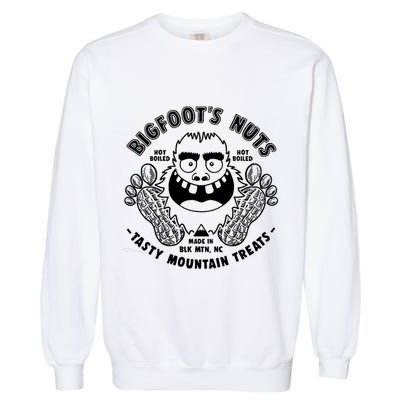 Bigfoot Boiled Peanuts Funny Sasquatch Garment-Dyed Sweatshirt
