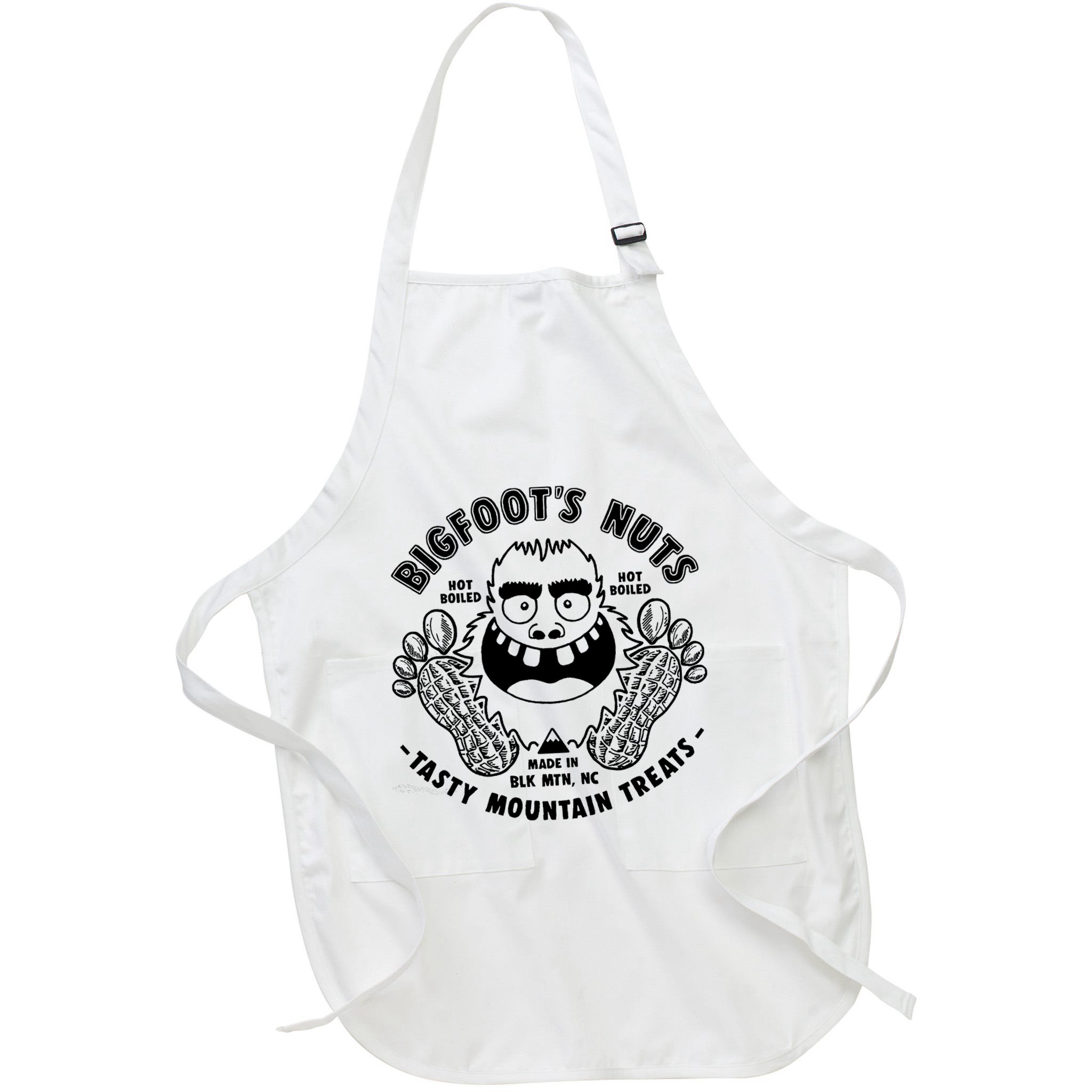 Bigfoot Boiled Peanuts Funny Sasquatch Apron