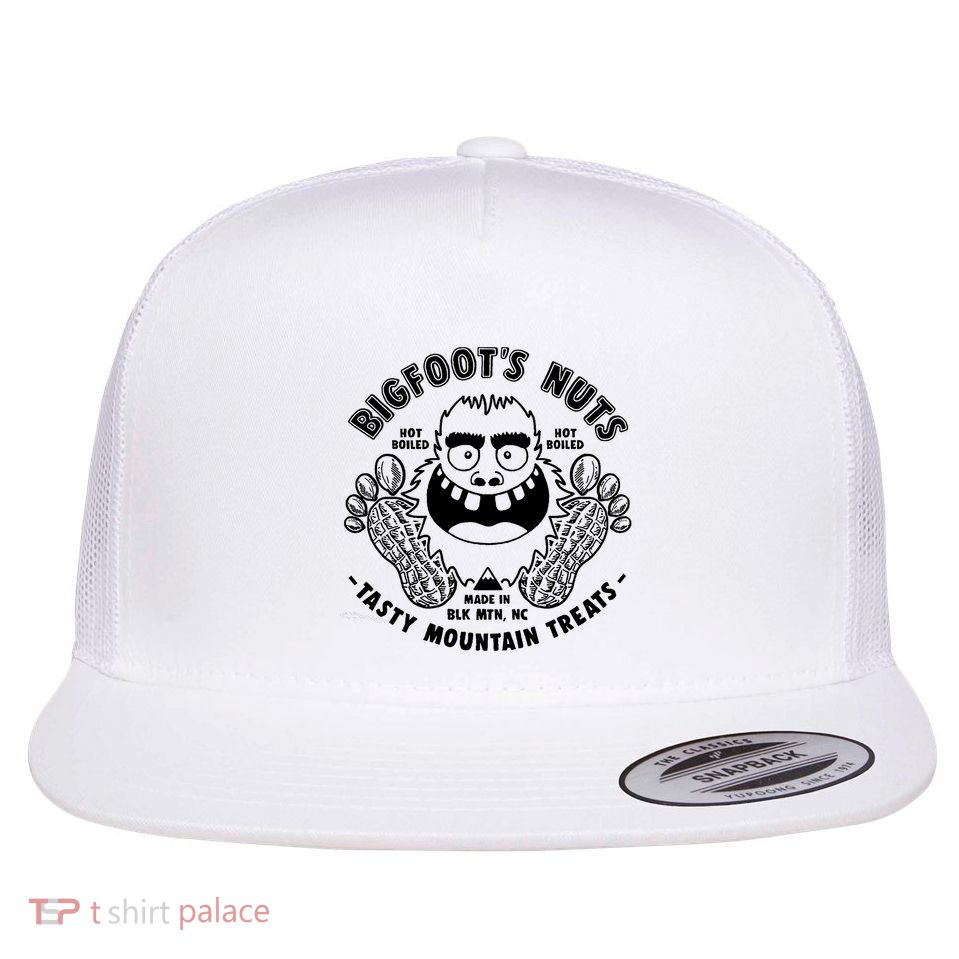 Bigfoot Boiled Peanuts Funny Sasquatch Flatbill Hat