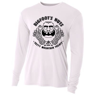 Bigfoot Boiled Peanuts Funny Sasquatch Cooling Performance Long Sleeve Crew