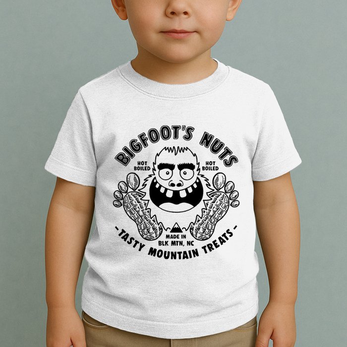 Bigfoot Boiled Peanuts Funny Sasquatch Toddler T-Shirt
