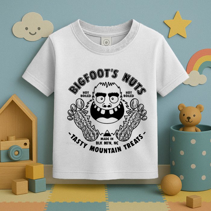 Bigfoot Boiled Peanuts Funny Sasquatch Toddler T-Shirt