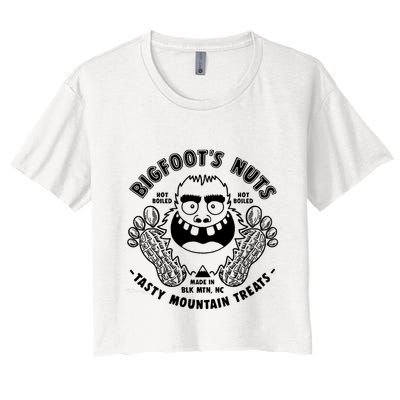 Bigfoot Boiled Peanuts Funny Sasquatch Crop Top