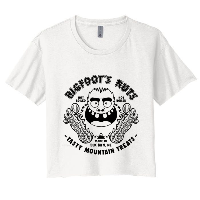 Bigfoot Boiled Peanuts Funny Sasquatch Crop Top