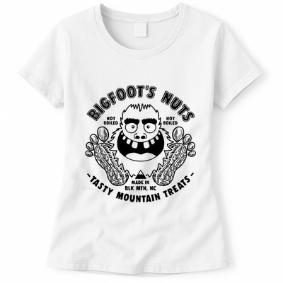 Bigfoot Boiled Peanuts Funny Sasquatch Womens T-Shirt