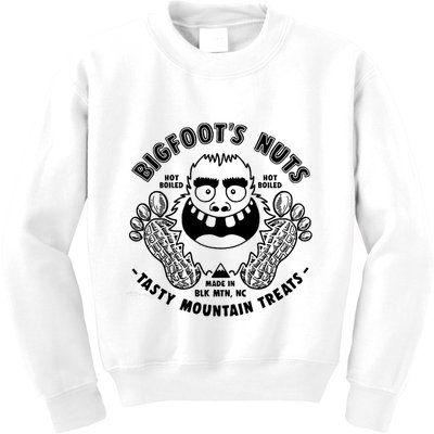 Bigfoot Boiled Peanuts Funny Sasquatch Kids Sweatshirt