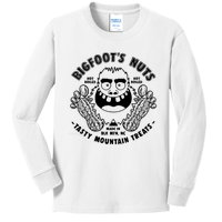 Bigfoot Boiled Peanuts Funny Sasquatch Kids Long Sleeve Shirt