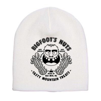 Bigfoot Boiled Peanuts Funny Sasquatch Short Acrylic Beanie