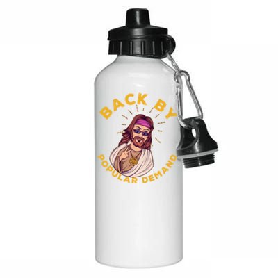 Back By Popular Ded Gift Funny Sarcastic Jesus Christian Cute Gift Aluminum Water Bottle 