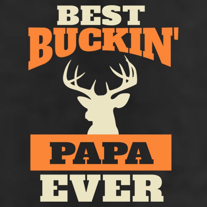 Best Buckin Papa Ever Funny Gift 7 Panel Mesh Trucker Snapback Hat