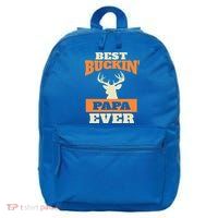 Best Buckin Papa Ever Funny Gift 16 in Basic Backpack