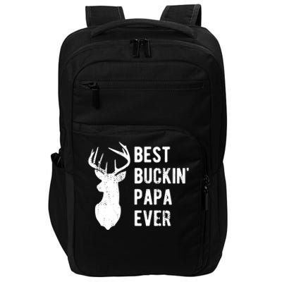 Best Buckin Papa Ever Funny Deer Hunter Gift Impact Tech Backpack