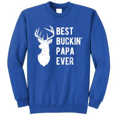 Best Buckin Papa Ever Funny Deer Hunter Gift Sweatshirt