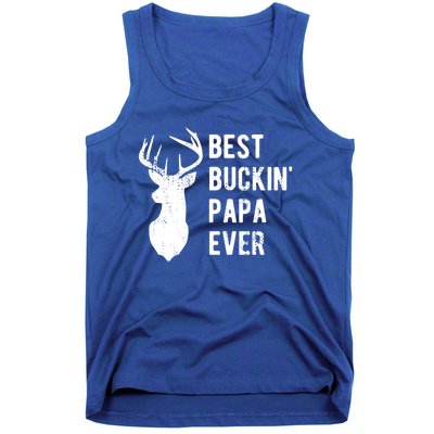 Best Buckin Papa Ever Funny Deer Hunter Gift Tank Top