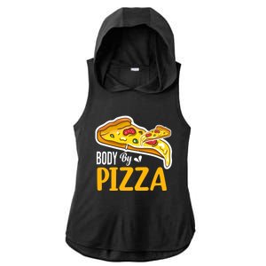 Body By Pizza Graphic Plus Size Shirt For Girl Boy Ladies PosiCharge Tri-Blend Wicking Draft Hoodie Tank