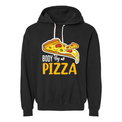 Body By Pizza Graphic Plus Size Shirt For Girl Boy Garment-Dyed Fleece Hoodie